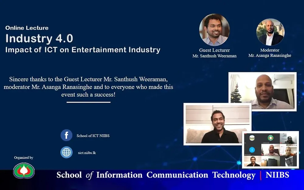 Online Guest Lecture on “Impact of ICT on Entertainment Industry”