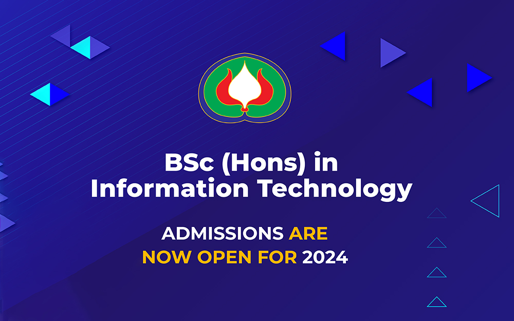 Admissions are now open for Bachelor of Science (Hons) in Information Technology - 2024